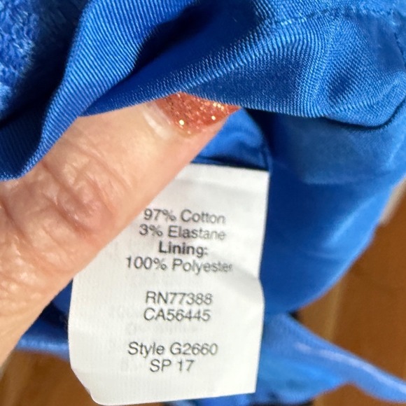 J.Crew Blue Textured Dress Size 6 - Picture 5 of 5